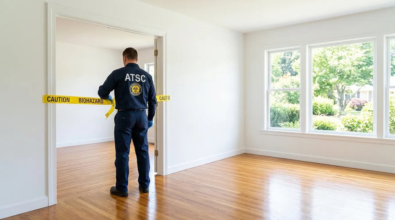 Certified biohazard cleanup crew performing Trauma Scene Cleanup in Middleburg Heights